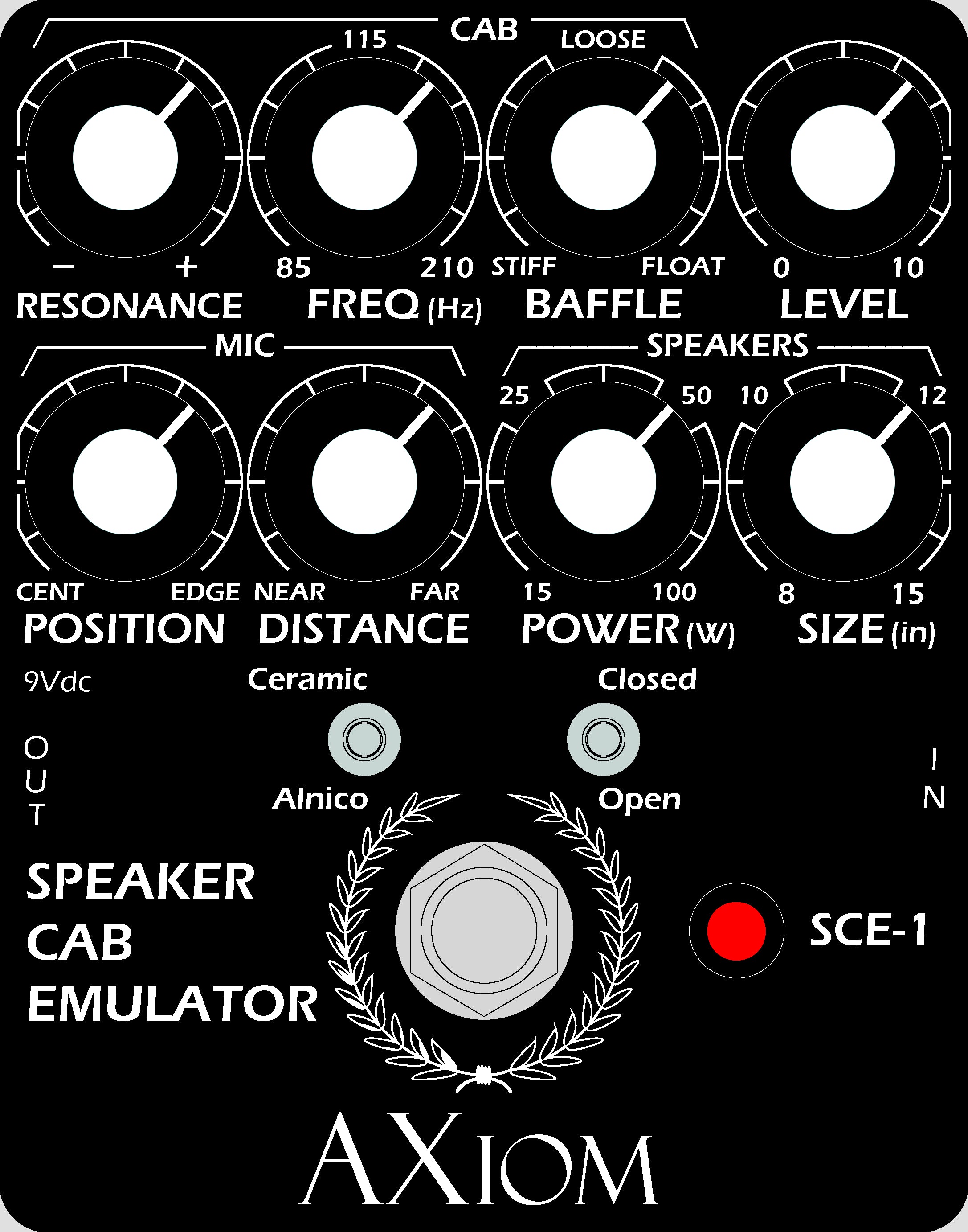 Speaker Cab Emulator SCE-1 – AXiom Effects